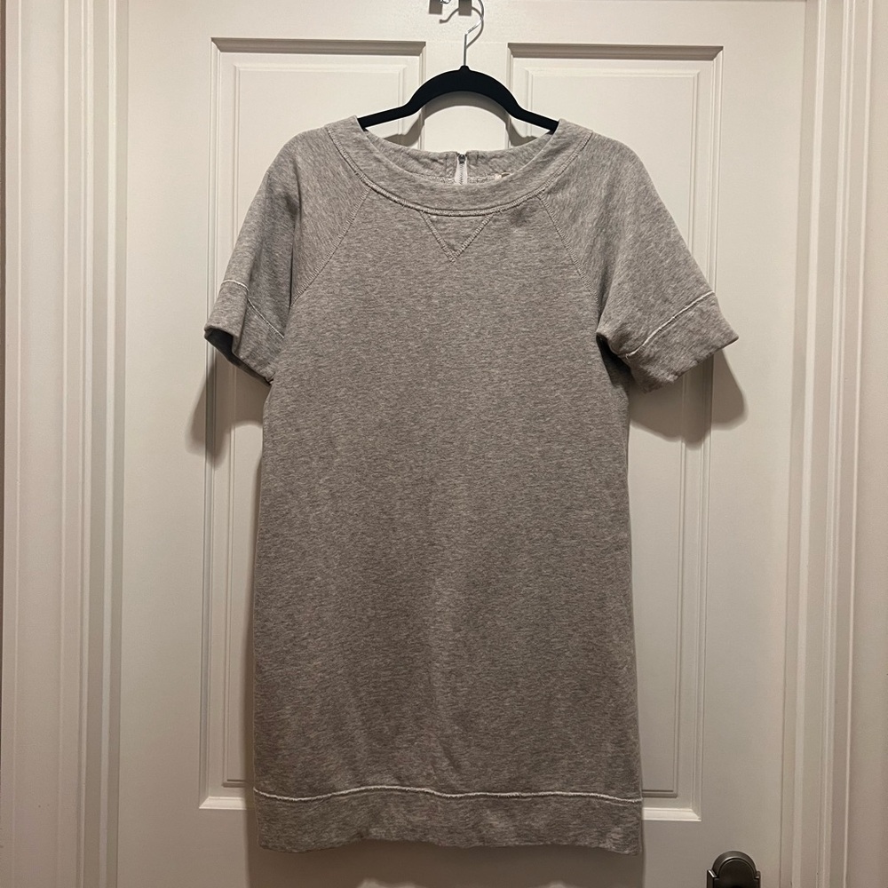 J. Crew Striped Cotton Dress with side zippers